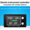 DC10-100V Индикатор емкости аккумулятора Свинцово-кислотный Литиевый LiFe PO4 Тестер напряжения Измеритель батареи с датчиком контроля температуры