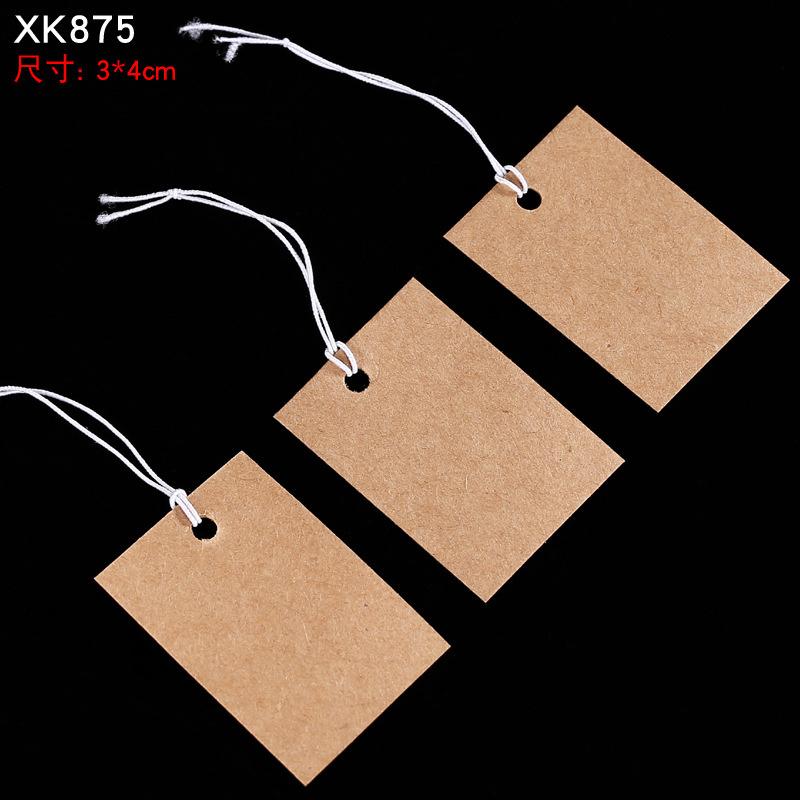 100 шт. Бижутерия и бижутерия маленькие бирки DIY пустые подвесные веревки маленькие бирки из коровьей кожи эластичные нити бирки ценник