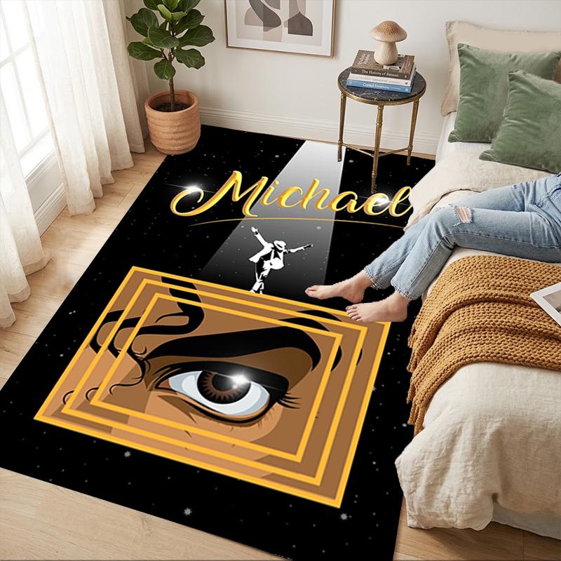 Michael Jackson'S Vision Living Room Nonslip Area Rug Soft Carpet For Bedroom Gameoom Playroom Sofa Office Home Decor Doormat