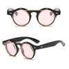 Double Layer Flip Cover Sunglasses Sun-Protective Black Shades Glasses Retro Outdoor Sunglasses