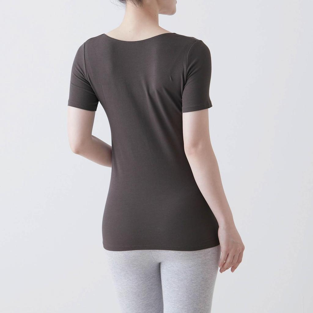 Belle Maison Sleeve Cotton Blend Warm Inner Night Size S Women's 3/4 Shirt, Hotcot, Navy,