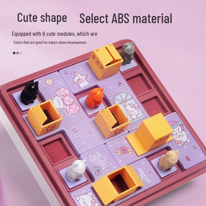 Пазл «Прятки»: Игрушка для тренировки логики кошек для детей