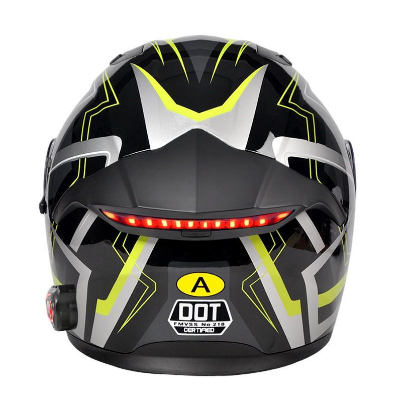 Bluetooth Gift Pack 3C Certified Modular Full Face Motorcycle Helmet With LED Taillight Men