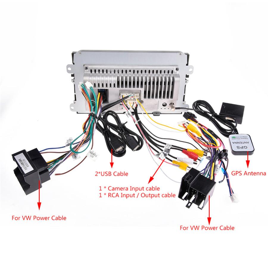 9" Android 6.0 2-DIN 1080P GPS WiFi MP5 VW Плеер