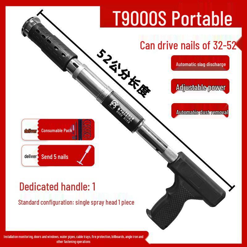 Многофункциональный бесшумный гвоздезабивной пистолет для деревообработки и цемента с регулируемыми настройками