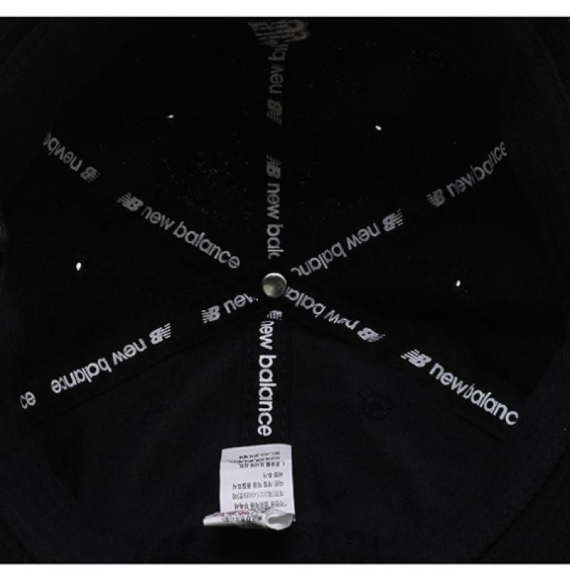 New Balance Детская куполообразная хлопковая панама черного цвета