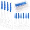 160Pcs Interdental Brush Toothpick Soft Silicone Tooth Picks Comfy Dental Tooth Cleaning Tool Floss Stick Ultra Tight Bristles