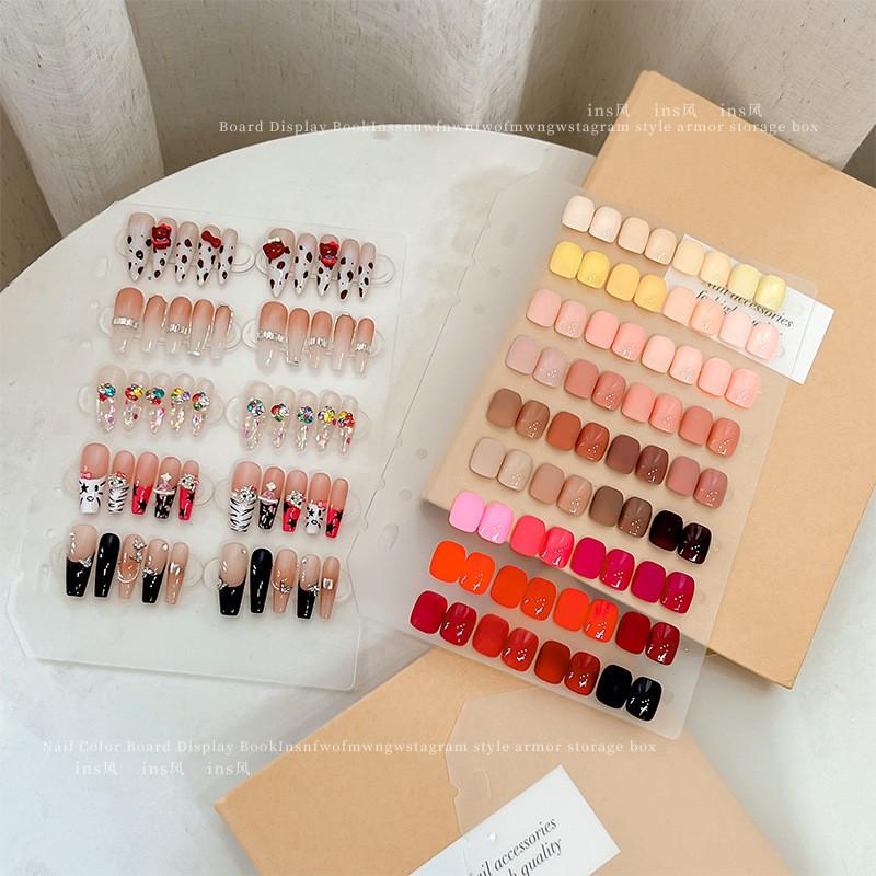 Nail Art Display Book Press On Nails 2 Inner Pages Ins Style Color Chart
