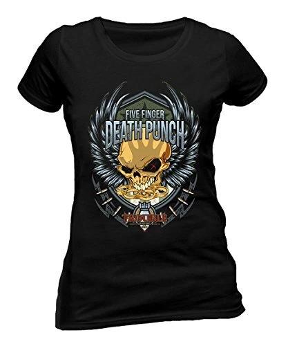 Five Finger Death Punch Womens Tank Top Black Black Medium