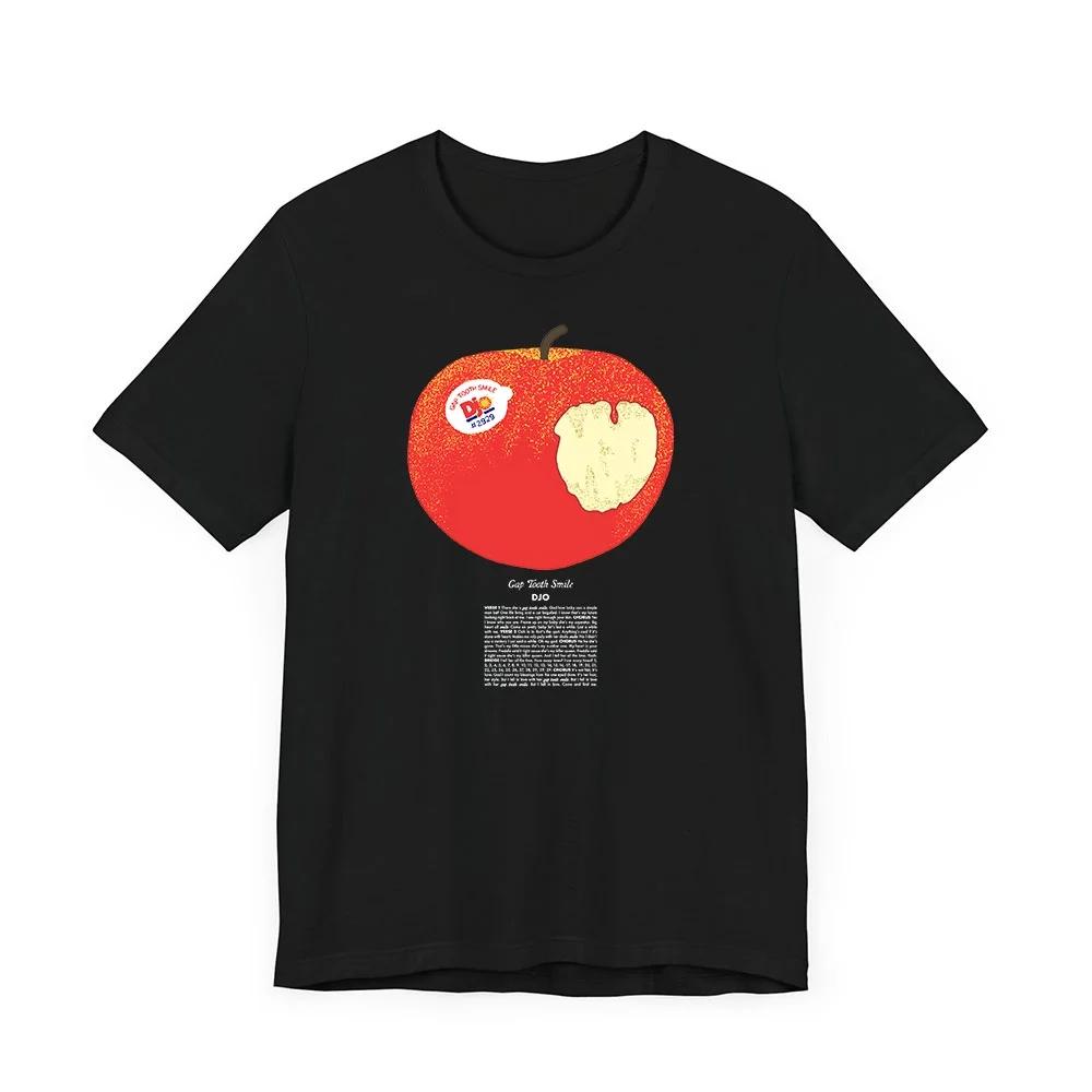 Djo Merch Футболка с яблоком Модная Унисекс Унисекс Женская Повседневная футболка с коротким рукавом