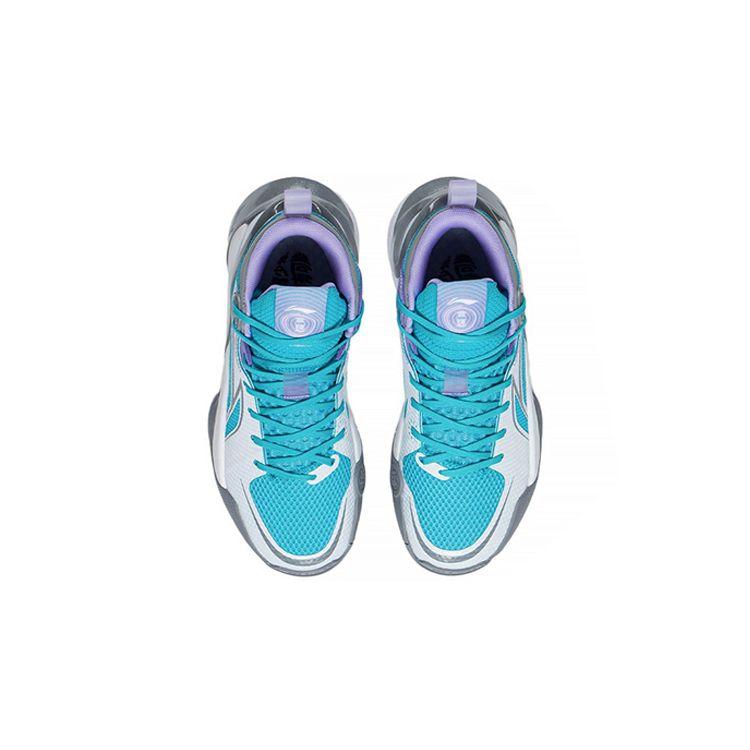Баскетбольные кроссовки Li Ning Sonic 10 V1 Youth Детские кроссовки Белые Серые Синие YKBS022-1