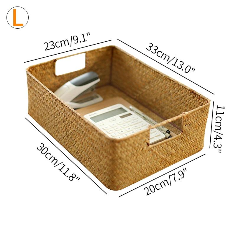 Плетеная корзина для хранения вещей Корзины для хранения вещей Ящик для шкафа Органайзер для рабочего стола Ящик для хранения вещей Серия Cesta Mimbre