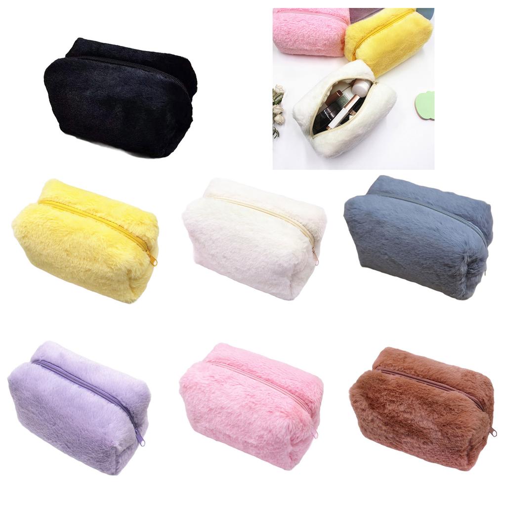 Soft Plush Makeup Pouch With Comfortable Feel Easy Storage Solution for Beauty Fashion Enthusiasts and Quality Seekers