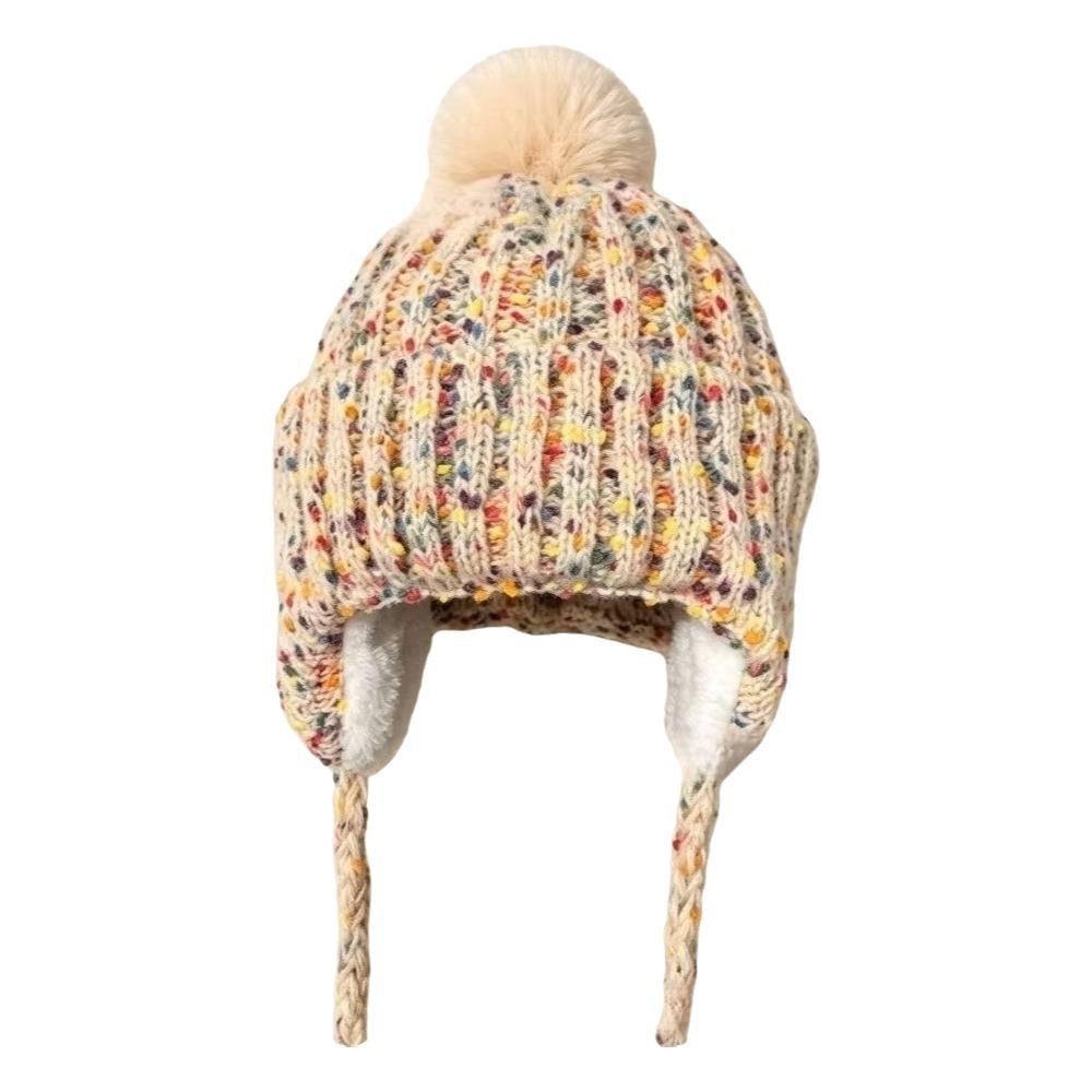 Warm Knitted Beanies Hat Printed Lei Feng Hat Cute Ear Protection Hat Outdoor