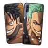 Японский аниме-цельный чехол Луффи Зоро для Samsung Galaxy A12 A51 A52 A50 A71 A21s A32, черный силиконовый чехол для телефона