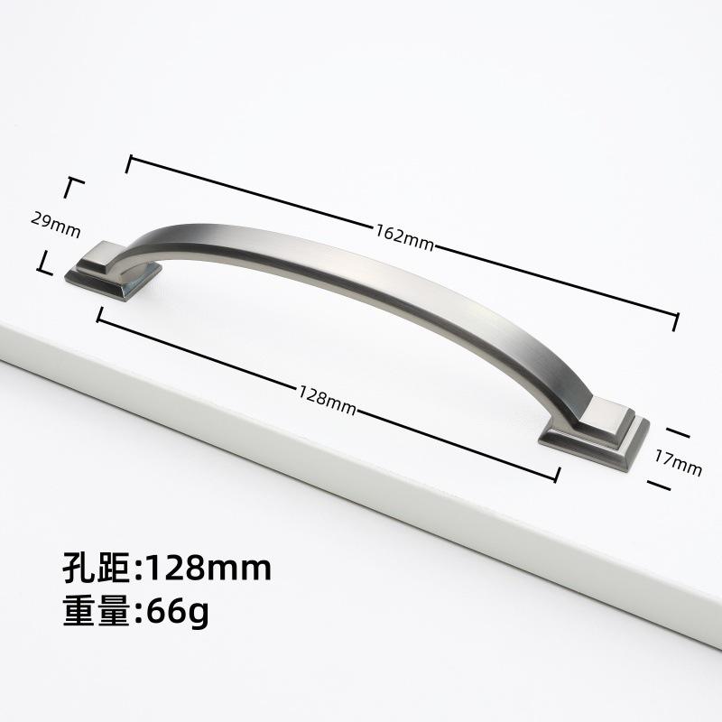 Nickel Brushed Kitchen Accessories Modern Drawer Knobs Wardrobe Closet Door Pulls Kitchen Cabinet Handles And Furniture Handles 2