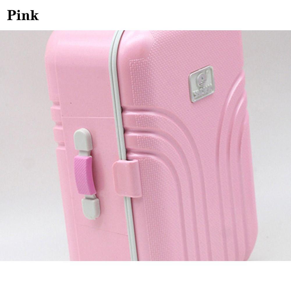 Dollhouse Decor Mini Business Doll Trolley Miniature Travel Case Doll Suitcase