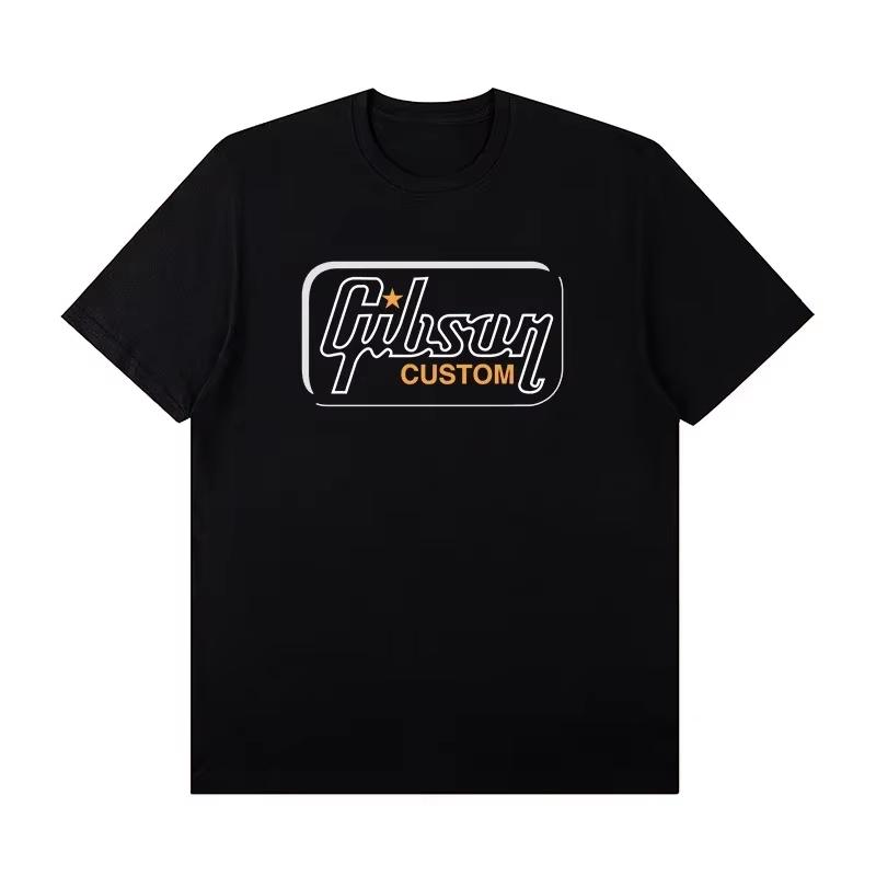 Slash Collection Gibson Les Paul Shortsleeved Tshirt Rock Band Costume Summer Clothing Fashion Tops Graphic T Shirts