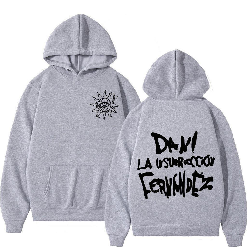 Dani Fernandez La Insurreccion Tour 2026 Print Hoodie Men Women Hip-hop Sweatshirt Long Sleeves Loose Casual Oversized Pullover