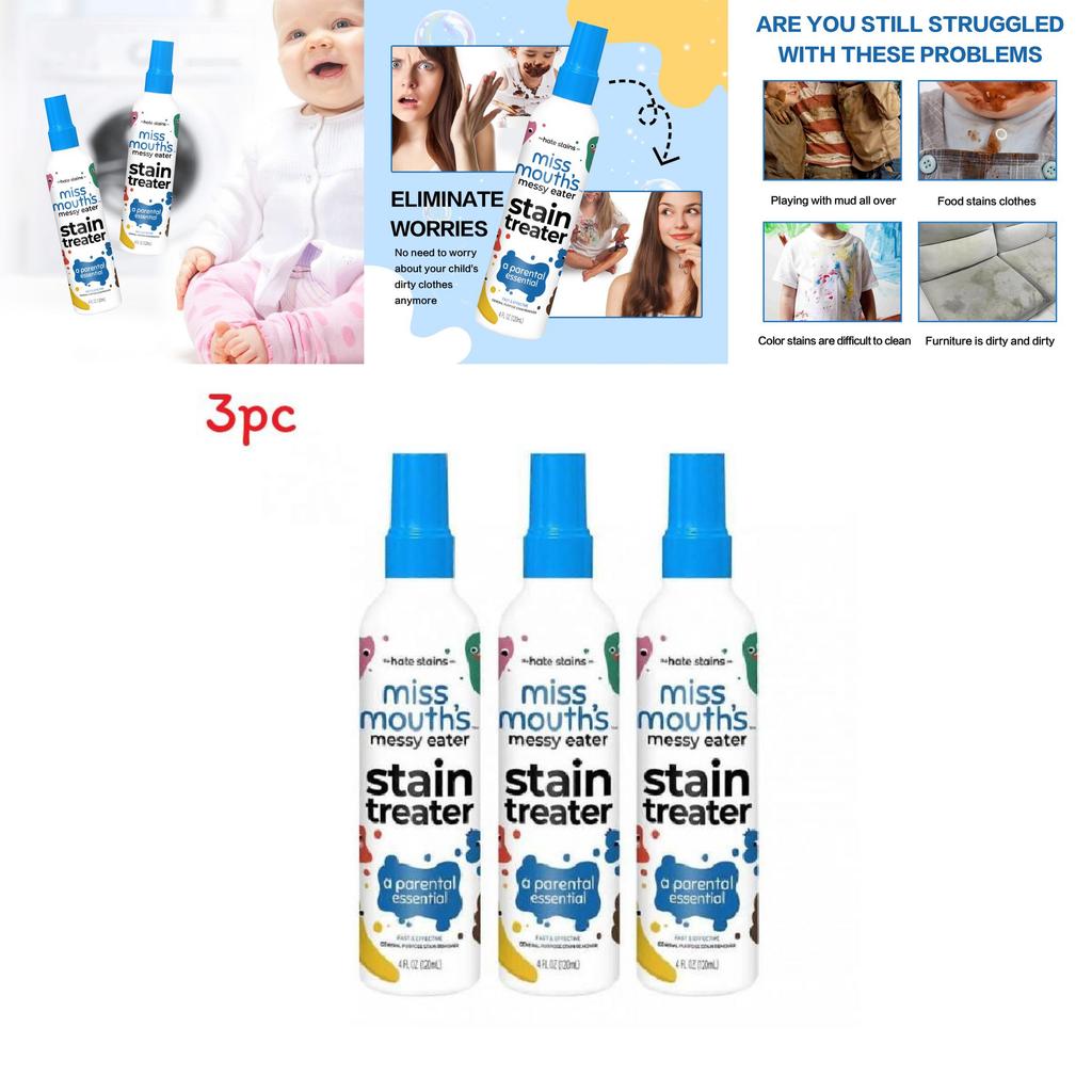 Messy Eater Multifunction Stain Cleaner For Clothing And Furniture Spot Removal Spray