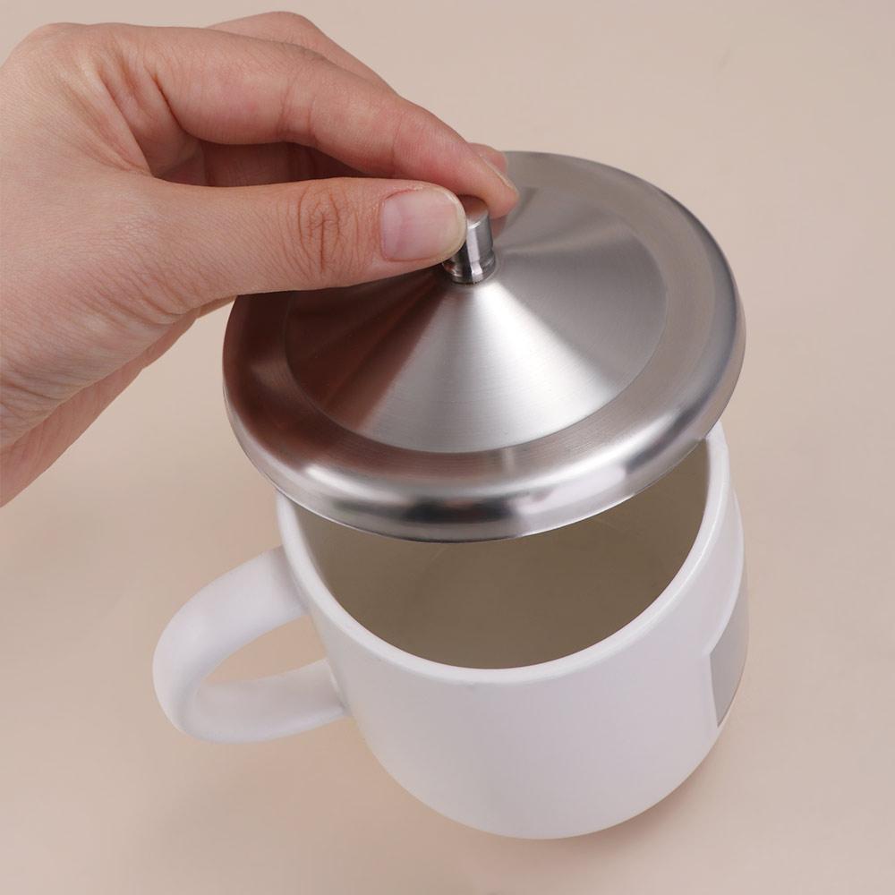 Durable Mug Cover 8.5/9.3/10.2cm Drink Cup Lids Stainless Steel Cup Lids Coffee