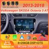 For Volkswagen SKODA Octavia 3 A7 2013-2018 Car Radio Android 14 Carplay Navigation GPS Multimedia Video Player Head Unit 2Din