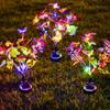 Solar Outdoor Lights Butterfly Flower Garden Fairy Lights Christmas Decorations 2025 Lawn Tree Landscape Lamp Yard Path Ornament
