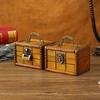 Vintage Wood Storage Box With Cover For Living Room Bedroom And Garden Decor