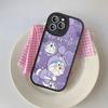 Мультяшный чехол для телефона с Дораэмоном для iPhone 11 12 13 14 15 16 Pro Max Mini Plus Мягкий кожаный чехол