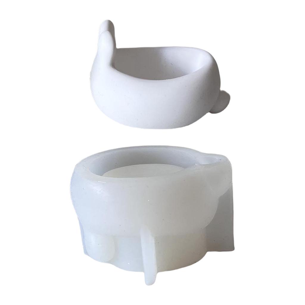 Пасхальные кролики Подсвечник Силиконовая форма Форма в виде кролика Подставка для яиц Чаша для хранения Форма для изготовления поделок своими руками Украшения для вечеринки