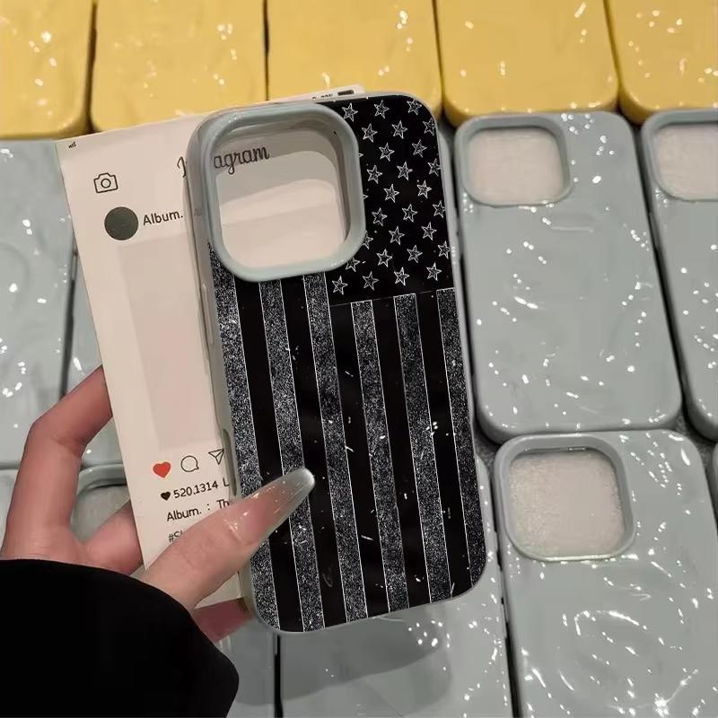 Чехол для телефона Флаг Соединенных Штатов для iPhone 17 16 Pro Max 17 15 14 Pro 11 12 13 XS Pro Plus Ударопрочный Силиконовый Мягкий Чехол
