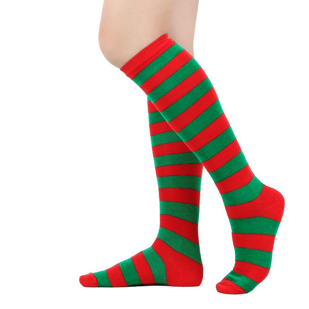 Women's Wide-stripe Calf Socks, Mid-calf And Knee-high Socks