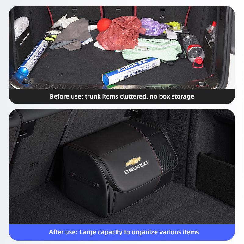 Car Trunk Storage Box Organizer Stowing Tidying Bag For Chevrolet Corvette Montana TrailBlazer Silverado Traverse Camaro Equinox