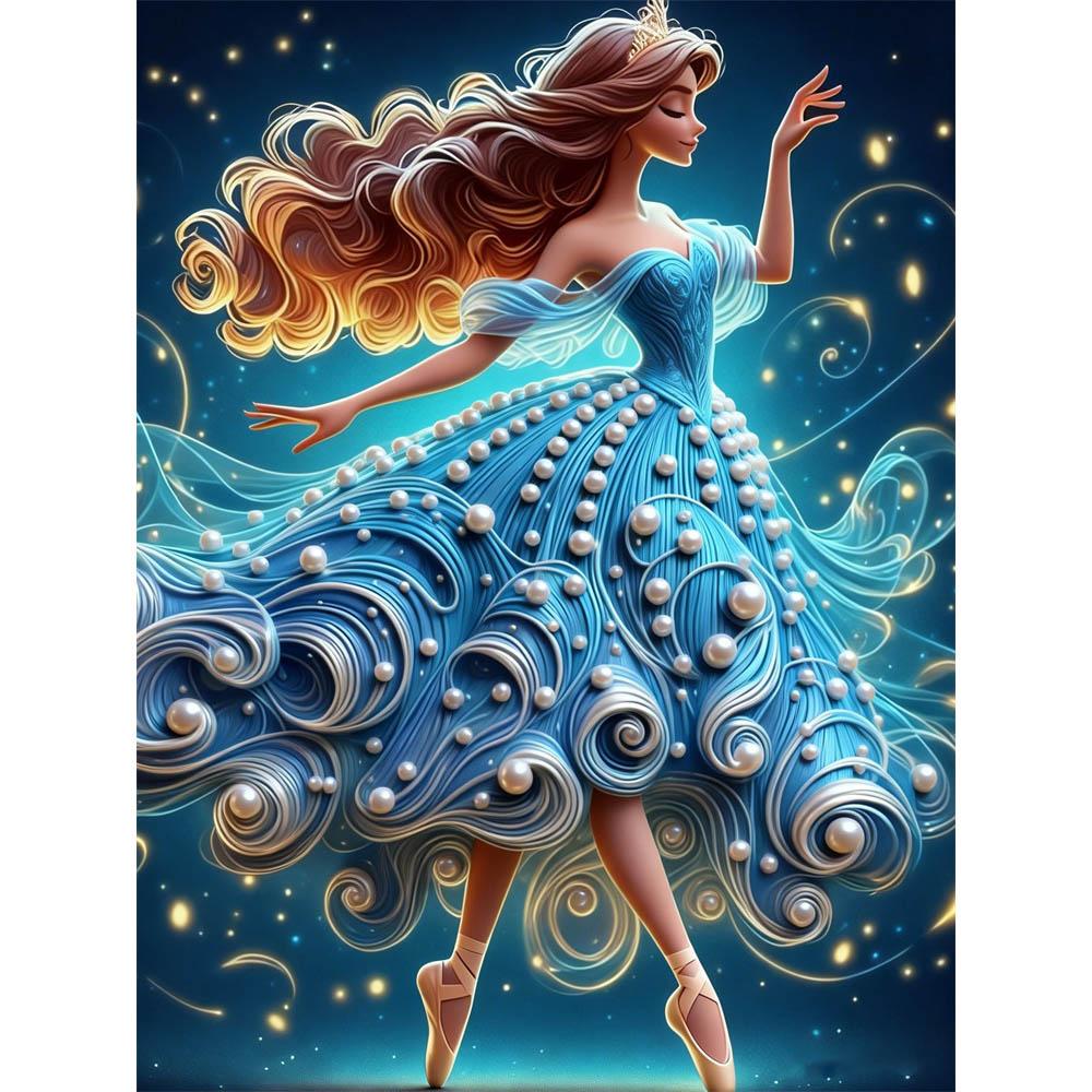 Disney Жемчужная картина «Принцесса-балерина» — это изысканное ремесло с жемчужным декором. Это не только хороший подарок, но и подходит для украшения дома.
