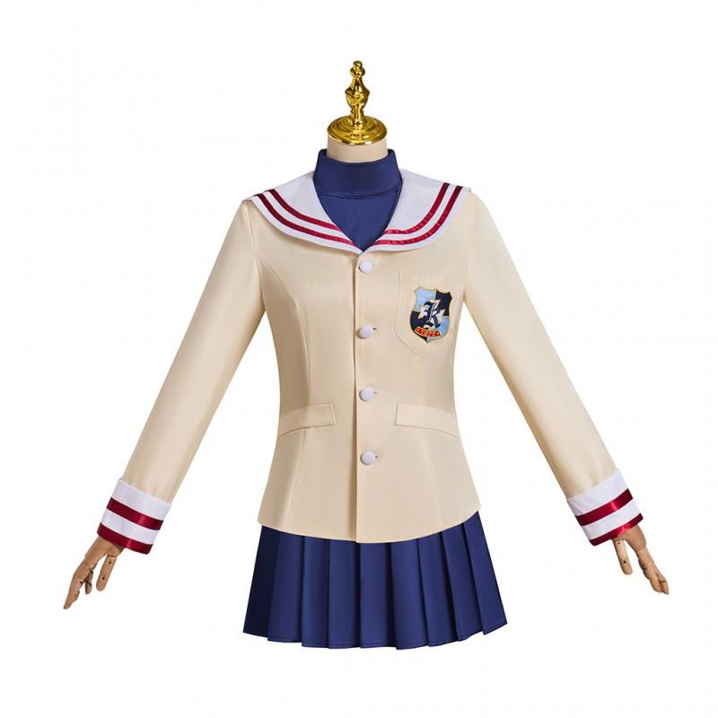 Clannad Cosplay Costume Light School Uniform Anime Role Play Outfit Fans