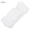12 пар хлопчатобумажных перчаток, защитные перчатки для промышленного, сельскохозяйственного, домашнего использования, белые