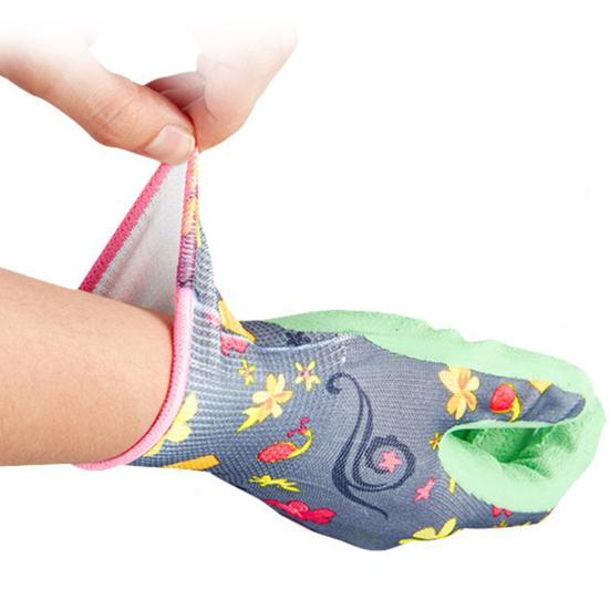 Водонепроницаемые садовые перчатки с цветочным принтом, защитные перчатки от проколов, нескользящие садовые рабочие перчатки, подарок