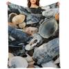 Shells Throw Blanket halloween Warm Decorative Throw Polar Blankets