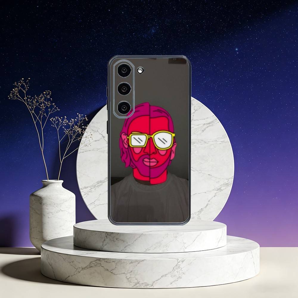 PNL QLF Rapper Singer Phone Case For Samsung Galaxy A73,A72,A71,A70,A53,A52,A51,Others Soft Black Cover