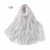 High-Quality Cotton Linen Gauze Scarf: Breathable, Encrypted Sunscreen, Four-Circle Fringe Shawl, Women's Malay Head Scarf
