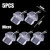 Transparent DIY Anti Dust Charge Port Dust Plugs for IOS 3.5MM Jack Type C Plug Cellphone USB Cover Cap For iPhone 17 16/Samsung2