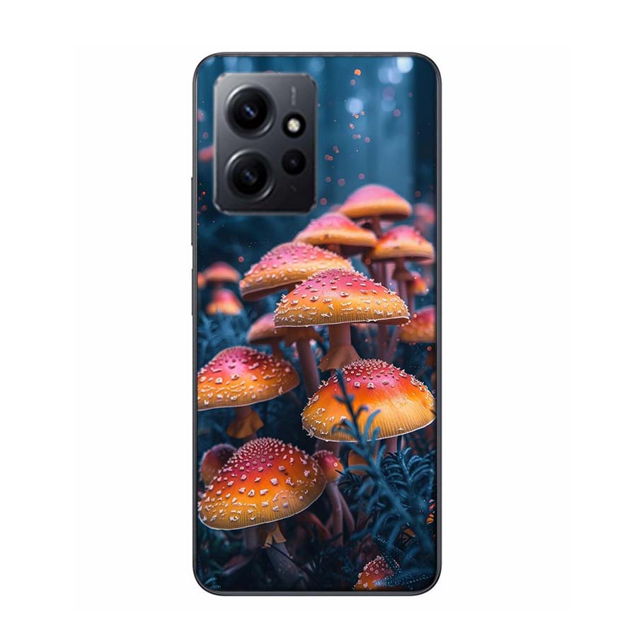 Fungal Aesthetics Phone Case For Redmi 12 13C 12C 15C 9 10 10C Note 13 Pro Plus 14 15 Pro 9T 9C 9A TPU Soft Cover Clear Cell Cas
