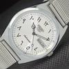 REFURBISHED VINTAGE SEIKO 5 AUTO 6349A JAPAN MENS ARABIC SILVER WATCH A298954-2 Seikoa298954