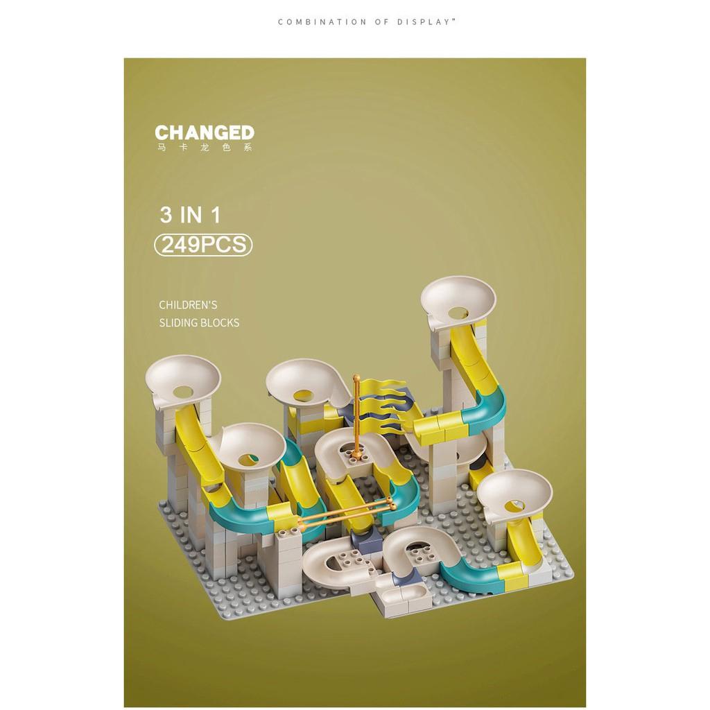 89-356 PCS Marble Race Run Maze Ball Track Building Blocks Compatible BIG SIZE Bricks Toys