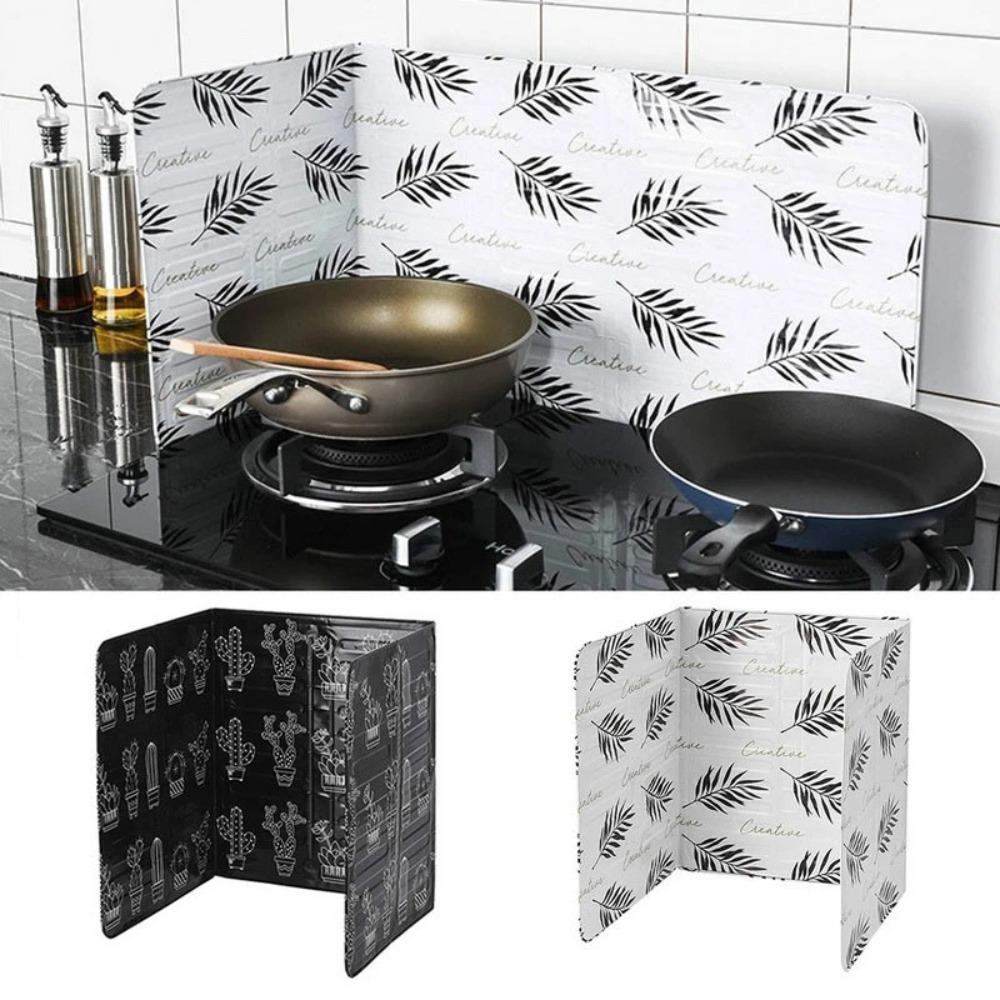Screen Plate Gas Stove Protector Oil Baffle Plate Pan Oil Splash Protection Kitchen Frying