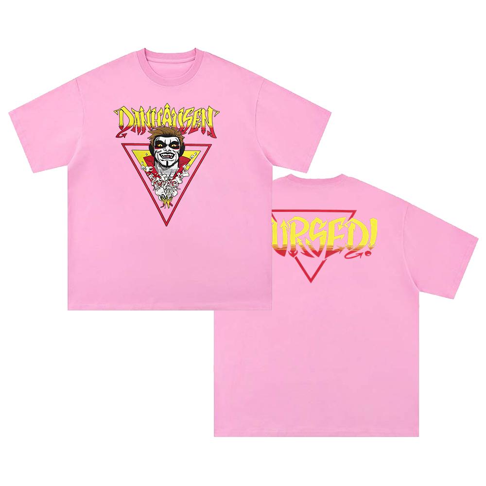 Danhausen Cursed Tshirt  New Star Crewneck Short Sleeve Cotton Tee Women Clothing Unisexs Clothing Streetwear Summer T Shirt