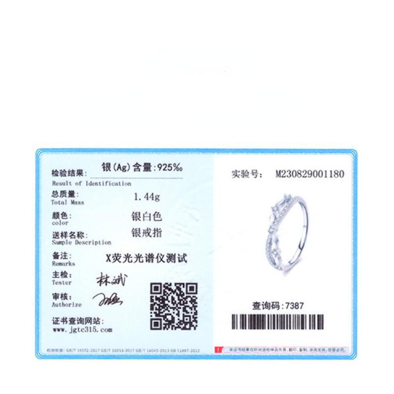 Tancise Classic 925 Sterling Silver Zircon Ring Ladies Jewelry Wedding Promise Party Gift