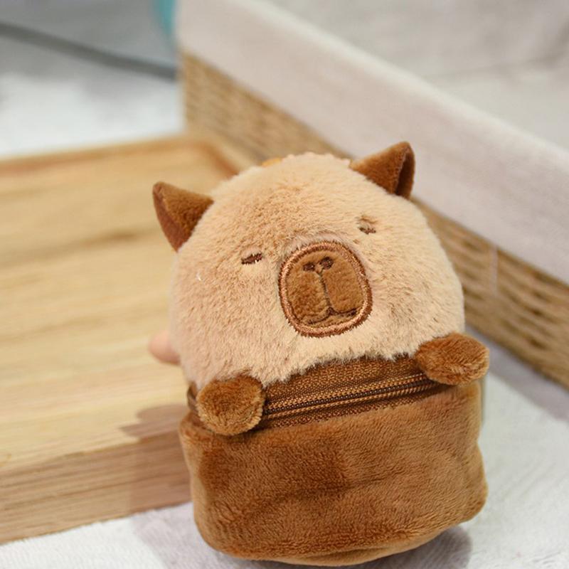 Милая кулон-чашка в виде морской свиньи, брелок для ключей, плюшевая игрушка-кукла Capibala, брелок для автомобиля, сумка, брелок, украшение, подарок для ребенка