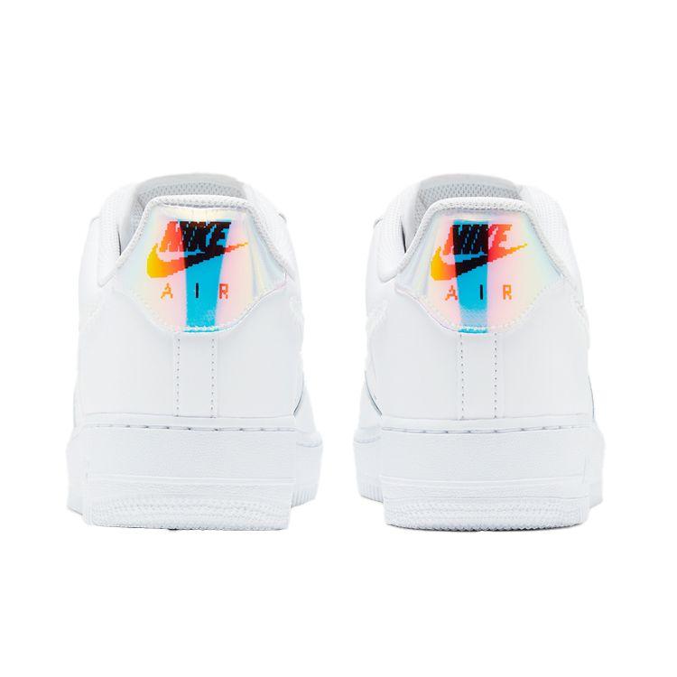 Nike Air Force 1 Low Iridescent Pixel - белые мужские кроссовки разноцветные черные CV1699-100