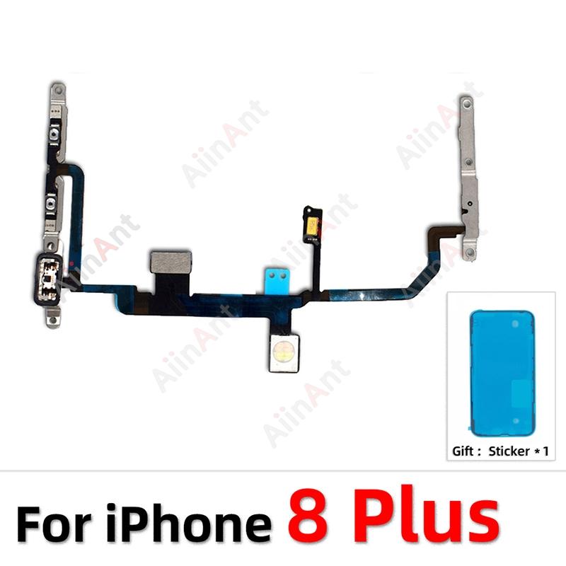 Power Volume Buttons FlashLight Power Flex Cable For iPhone 11 Pro X XR Xs Max 5s SE 6s 7 8 Plus SE 2 3 2020 2022 With Sticker